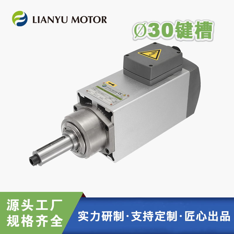 LIANYU聯(lián)昱電主軸 高速光軸電機 帶鍵槽動力頭 3.7kw12000轉(zhuǎn)雕刻電機