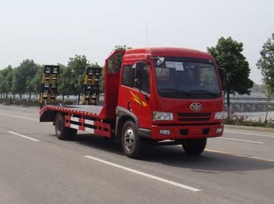 解放單橋挖機(jī)平板拖車廠家