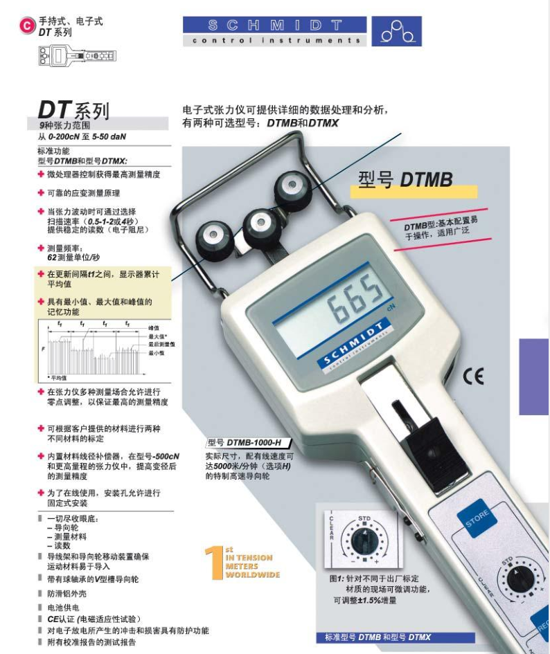 德國施密特SCHMIDT張力儀DTMX系列張力計