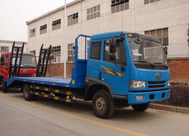 小解放平板運輸車|挖掘機(jī)平板運輸車|100t平板運輸車|