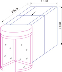 佛山旋轉(zhuǎn)門風(fēng)淋室廠家報價