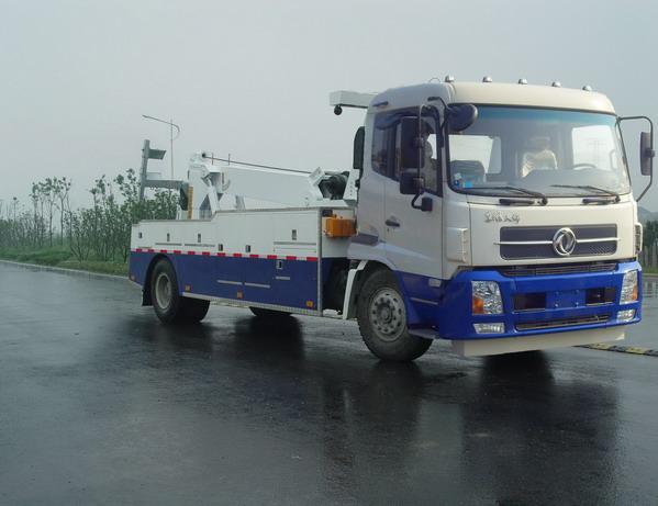 湖北程力挖機平板車 道路清障車