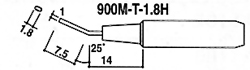 HAKKO白光烙鐵頭900M-T-1.8H烙鐵咀