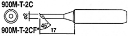 HAKKO白光烙鐵頭900M-T-2C烙鐵咀