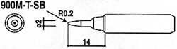 HAKKO白光烙鐵頭900M-T-SB烙鐵咀