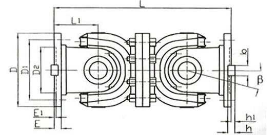 SWP C型（無(wú)伸縮短型）十字軸式萬(wàn)向聯(lián)軸器