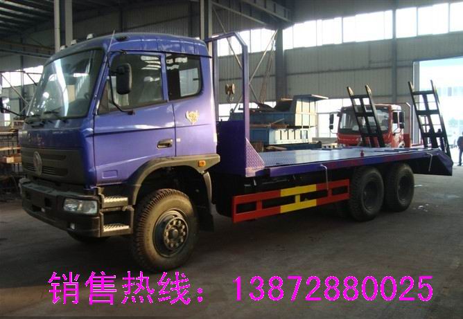 東風(fēng)后八輪平板車生產(chǎn)廠家 大型挖機(jī)拖車配置參數(shù) 平板車價格