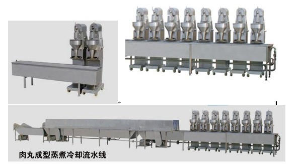 丸子機(jī)流水線,丸子機(jī)成型線，肉丸生產(chǎn)流水線廠家直供