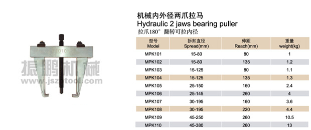 機(jī)械內(nèi)外徑兩爪拉馬