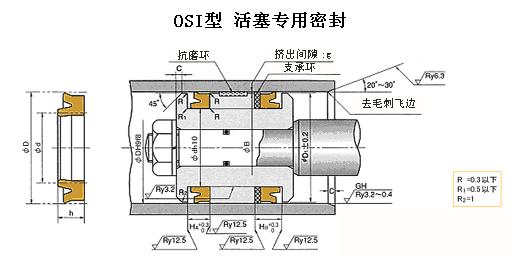 IDI活塞桿用密封圈，OSI活塞用密封圈-銷售部梁小姐電話