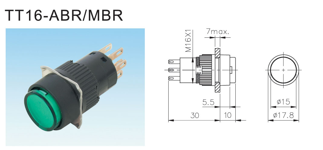 TT16-ABR.MBR 臺(tái)灣海立 按鈕開關(guān)