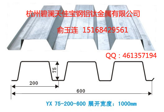 供應(yīng)YX75-200-600樓承板鋼承板開口樓承板