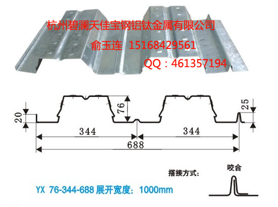 供應YX76-344-688樓承板鋼承板開口樓承板