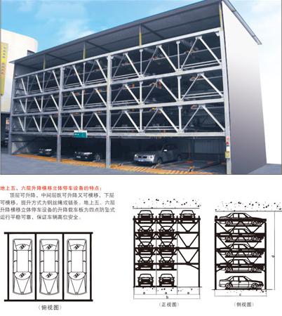 供應(yīng)升降橫移地面五層立體車庫(kù)