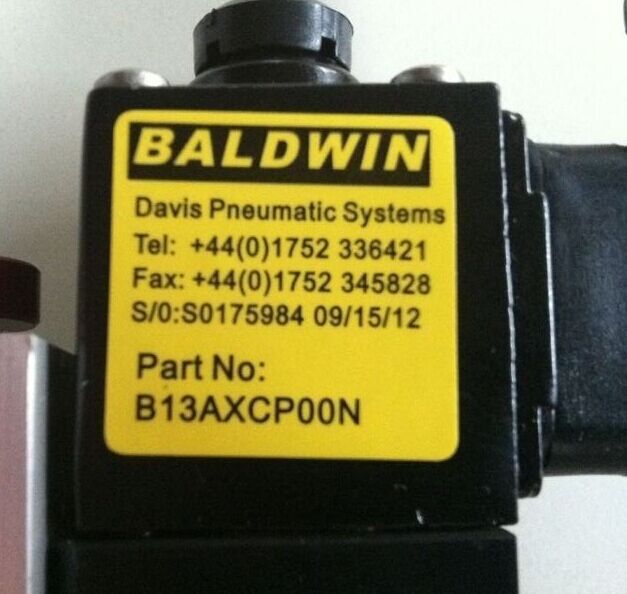 Baldwin B13AXCP00N電磁閥