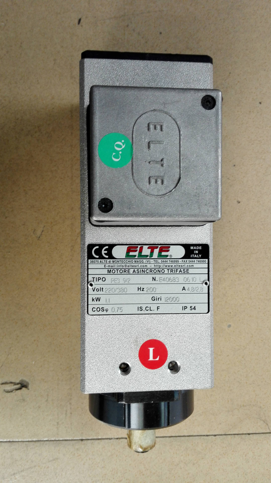 專業(yè)代理意大利ELTE高速主軸電機 ELTE高速主軸電機雕刻機專用