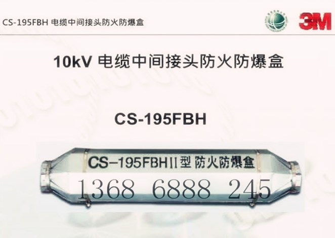 CS-195FBHII 1*500 3M防火防爆盒 電網(wǎng)電纜防爆盒