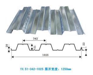 供應(yīng)YX51-342-1025樓承板  壓型板  組合樓承板  承重板