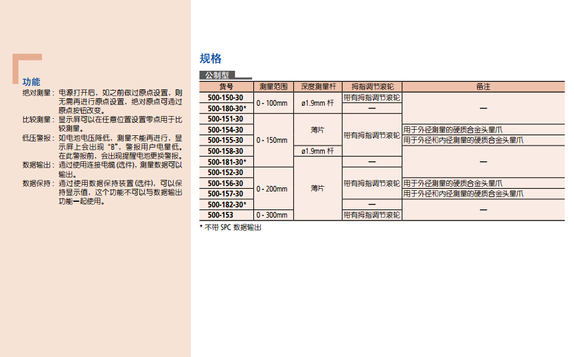 500-151/500-152/三豐量具代理/mitutoyo代理