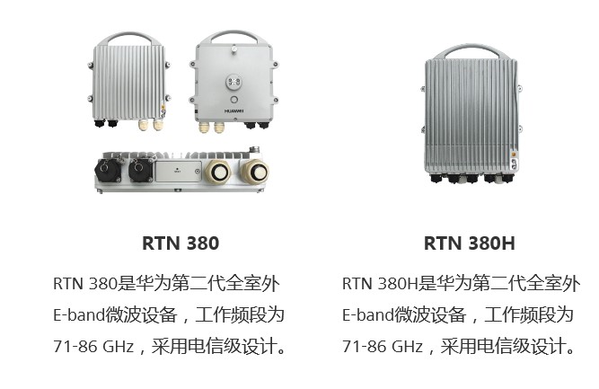 RTN 380H是華為第二代全室外E-band微波設備