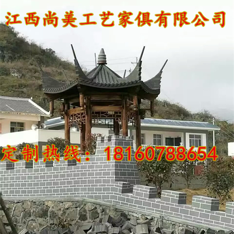 仿古涼亭 實木涼亭 防腐木長廊 實木酒柜 木屋 景觀長廊 葡萄架