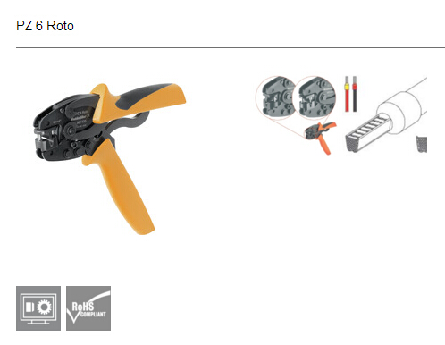 現(xiàn)貨供應(yīng)壓線鉗PZ 6 roto 上海泉心電氣***銷售