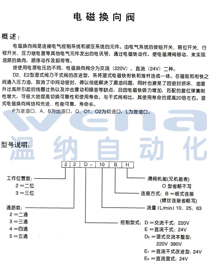 23D-25電磁換向閥生產(chǎn)廠家