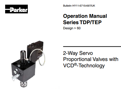 美國派克比例節(jié)流閥parkerTDP系列高響應(yīng)二通電液比例節(jié)流閥