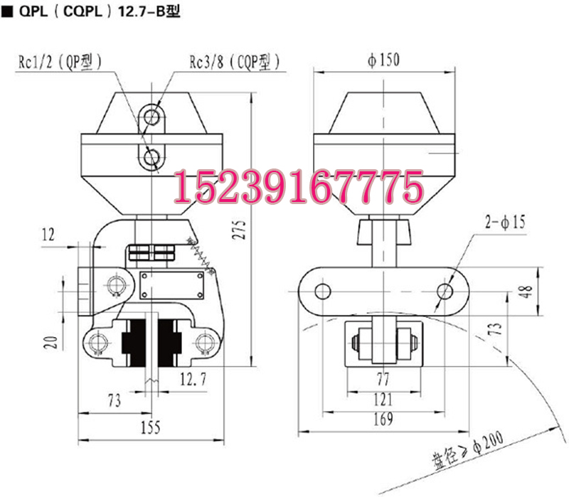 山西太原市DCPZ12.7-250電磁鉗盤(pán)式制動(dòng)器