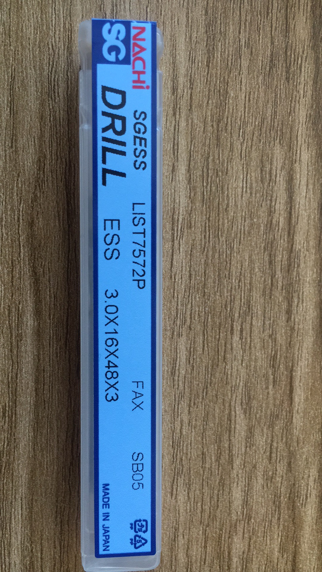 日本NACHI不二越SGESS外冷鉆頭L7572P粉末冶金高速鋼直柄麻花鉆吳江