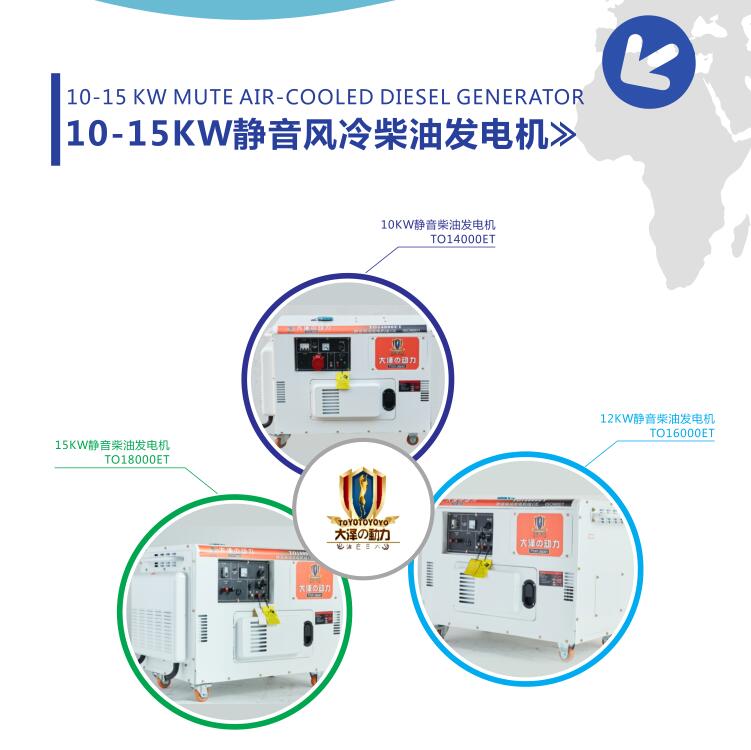 小型便攜式15kw柴油發(fā)電機(jī)