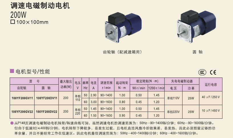 100YF200GV11精研電機100YF200GV22 100YF200DV1