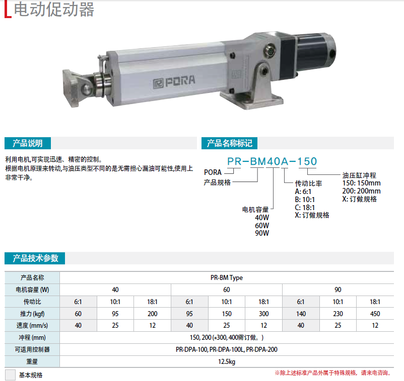 PR-BM40A-100 PR-BM90X-150PR-BM90C-