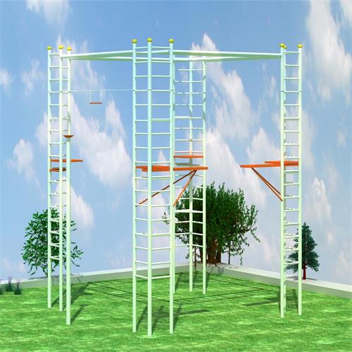 戶外拓展設備包括高空三面體、高空四面體