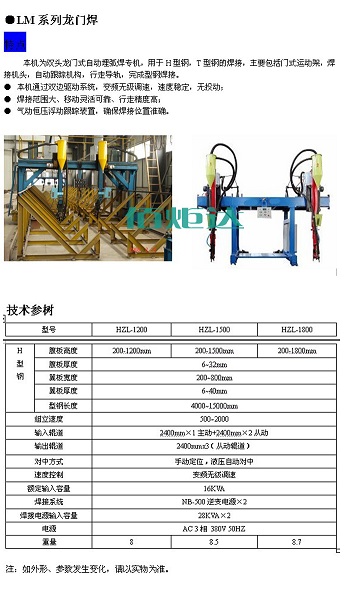 龍門式埋弧焊機