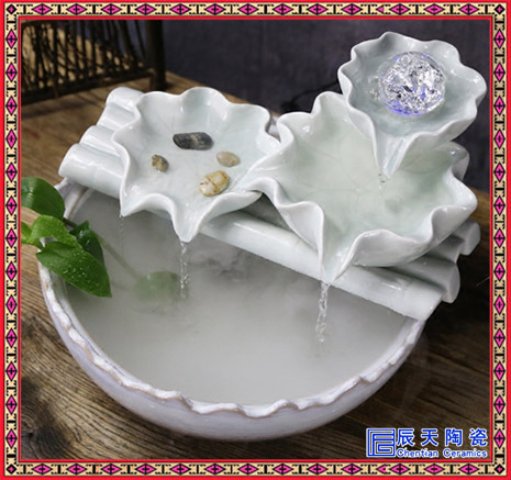 家用假山噴泉魚缸  盆景加濕器水景  招財水車創(chuàng)意裝飾禮品