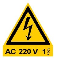 AC220V1相安全標(biāo)志