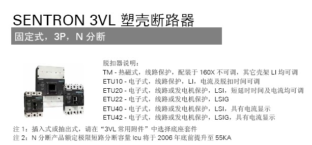 3VL160XN16 TM F/3P西門子斷路器特價中