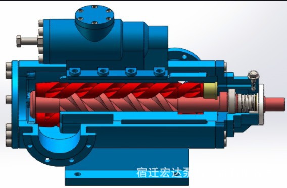 壓縮機(jī)潤滑三螺桿泵 HSNS440-51液壓循環(huán)泵 低壓螺桿泵