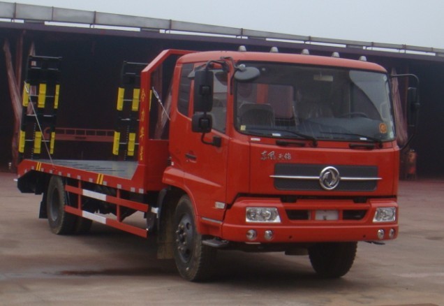 東風(fēng)天錦平板車，8-15噸挖機(jī)運(yùn)輸車配置價格