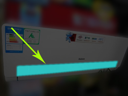 冷光片裝飾的時尚家用空調,EL冷光片，東莞冷光片生產商