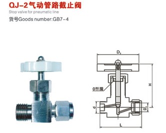 針型閥QJ-2、QJ-3、QJ-4氣動(dòng)管路截止閥-上海電立閥門(mén)