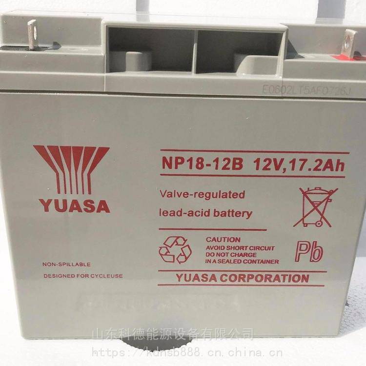 YUASA湯淺蓄電池NP18-12B鉛酸免維護(hù)12V17，2AH 消防主機(jī)配套電池