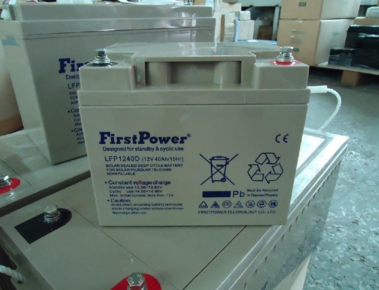 一電蓄電池LFP1238（FirstPower）12V38AH UPS機房機柜儲能電池