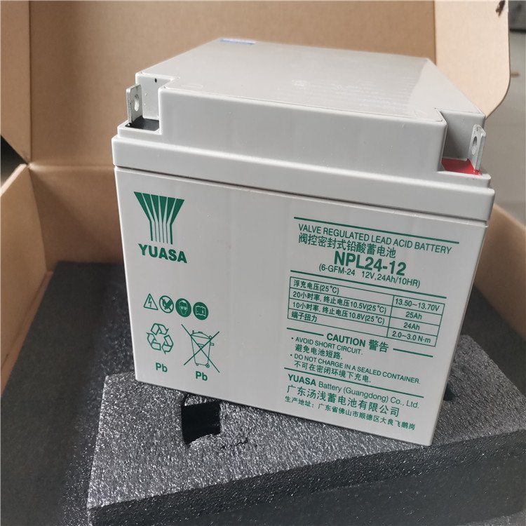 YUASA湯淺蓄電池NPL24-12長(zhǎng)壽命系列12V24AH 通訊UPS直流屏EPS