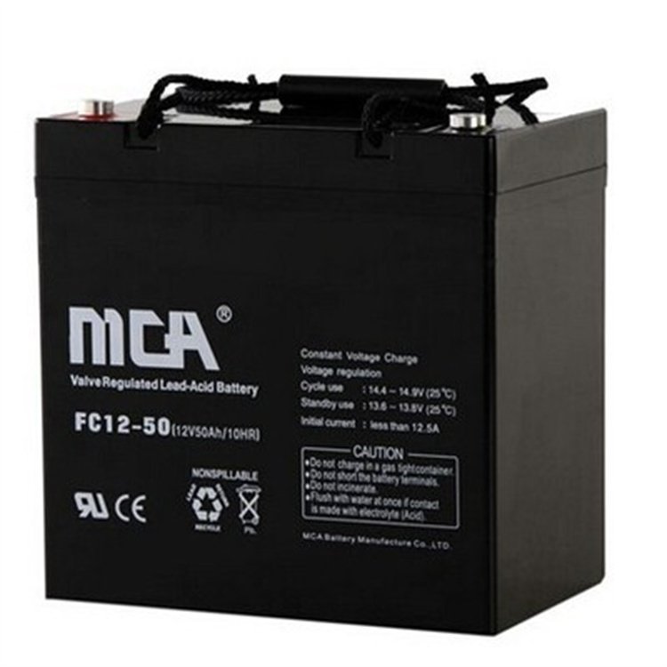 MCA蓄電池FC12-50 12V50AH/10HR 直流屏UPS EPS應(yīng)急電源 國通電池