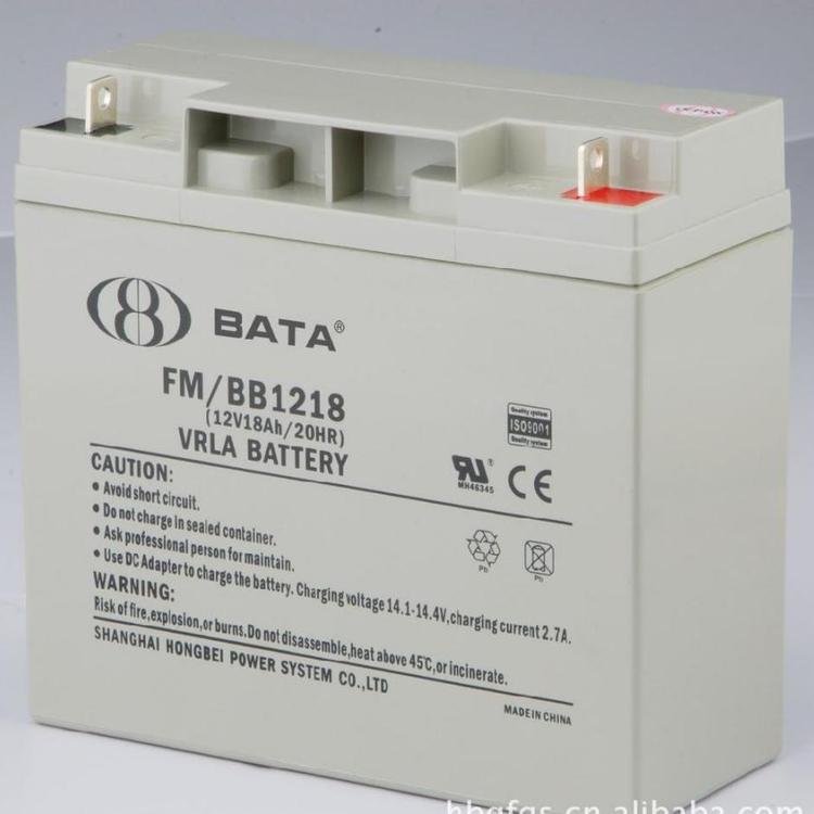 鴻貝蓄電池FM/BB1218 12V18AH/20HR UPS不間斷電源 消防應(yīng)急電池