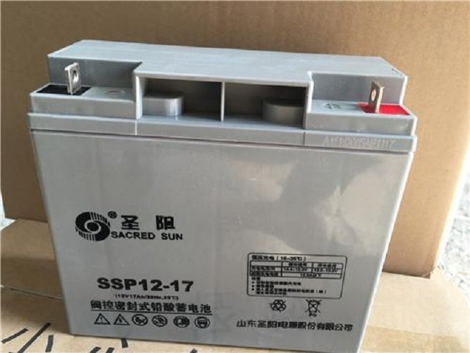 圣陽蓄電池SSP12-17(12V17AH)消防應(yīng)急報警主機(jī)UPS電源直流屏專用