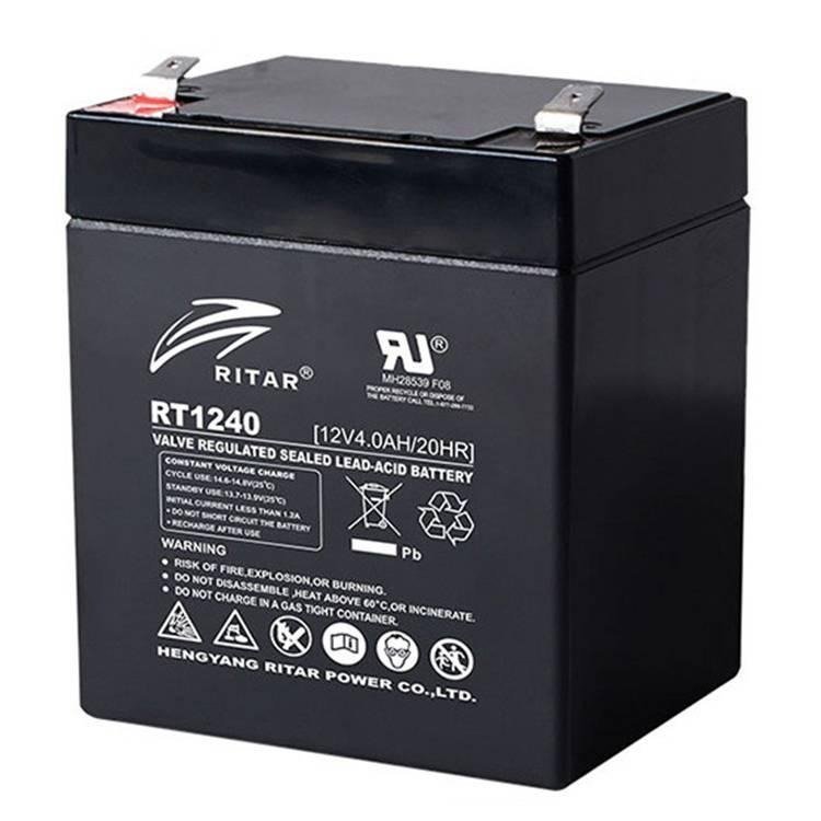 RITAR瑞達(dá)蓄電池RT1240 12V4.0AH UPS電源 電梯 應(yīng)急燈配套電池