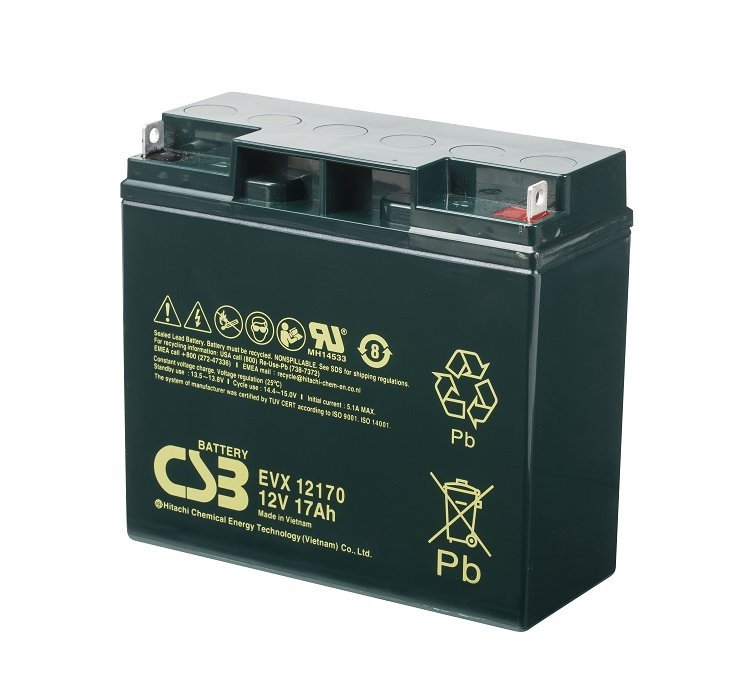 希世比蓄電池EVX12170 CSB蓄電瓶12V17AH船舶專用UPS電源